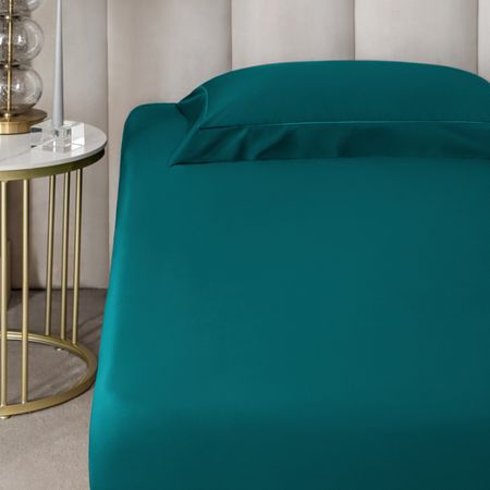 Простыня на резинке Togas Рапсодия 160х200+35 см темно-бирюзовая