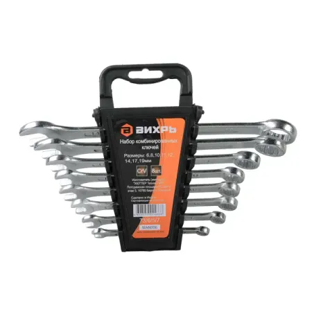 Набор ключей комбинированных Вихрь 900/73/6/5/7 6-19 мм, 8 предметов