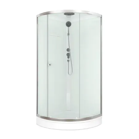 Душевая кабина Domani-Spa Simple низкий поддон 90x90 см цвет хром