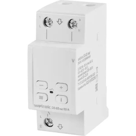 Реле напряжения Welrok D2-63 цвет красный реле omron g2r 1 sn g2r 2 sn