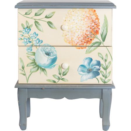 Комод Glasar с 2 ящиками с росписью 45х32х58 см