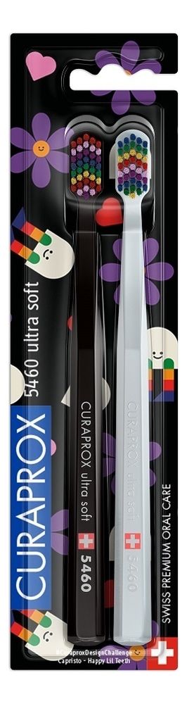 Набор зубных щеток Duo Design Challenge Ultra Soft 5460 0,10мм 2шт the challenge