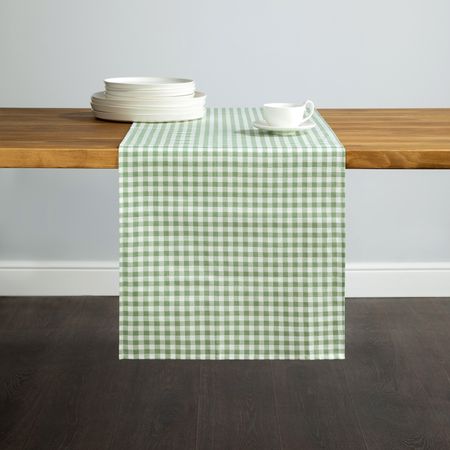 Скатерть-дорожка Шалфей/Salvia полупрозрачная скатерть дорожка из полиэстера