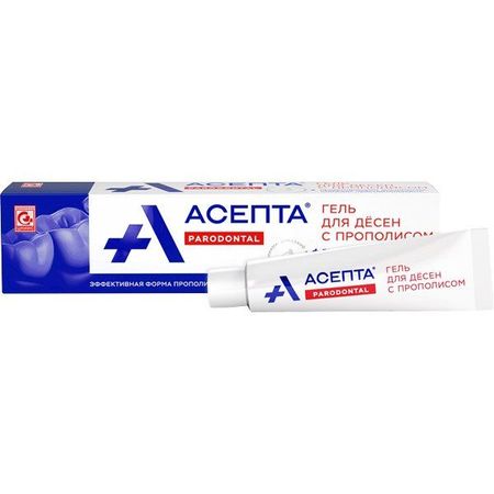 Гель Асепта Parodontal для десен с прополисом 10 г
