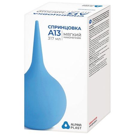 Спринцовка А13 с мягким наконечником ПВХ Альпина Пласт 317мл