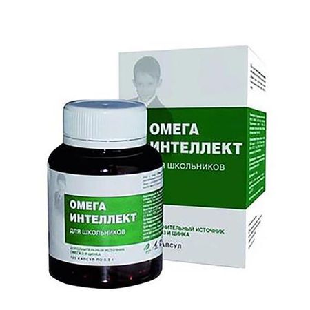 Омега Интеллект для школьников Экко Плюс капсулы 0,5г 120шт развиваем интеллект со сказками три поросенка