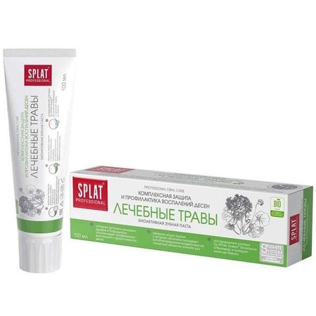 Паста зубная Splat/Сплат Professional Лечебные травы 100мл надежда демидова лечебные злаки и авитаминоз