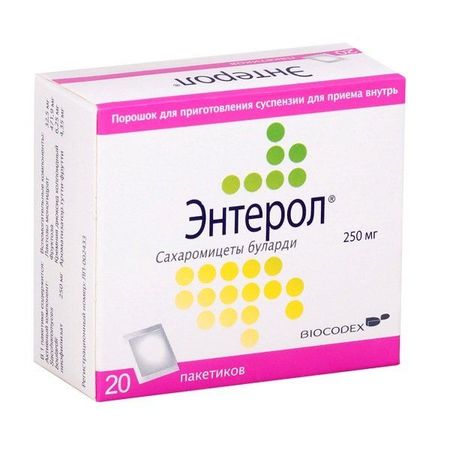 Энтерол пор. д/сусп.внутр. 250мг 20шт