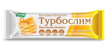 Батончик белковый для контроля веса Ванильное печенье Эвалар Турбослим 50г