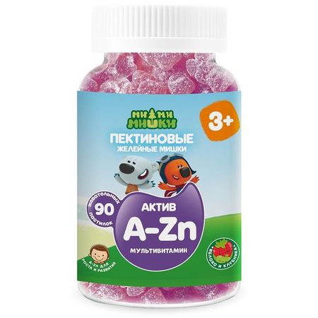 Ми-ми-мишки Актив A-Zn пастилки жевательные пектиновые 2г 90шт