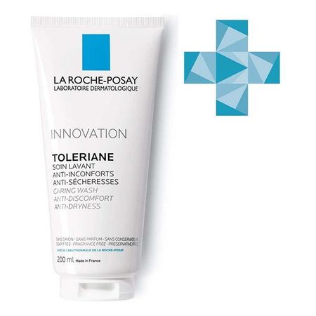 Крем-гель для умывания очищающий Toleriane Caring Wash La Roche Posay/Ля рош позе 200мл