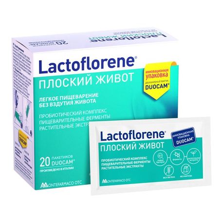 Лактофлорене Плоский живот порошок для приг. раствора для приема вн. пак. 4г 20шт михаил п лагутин плоский живот тонкая талия эффективные упражнения для красивой фигуры