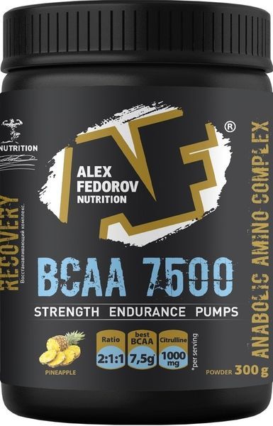 Аминокислоты БЦАА/BCAA 7500 вкус ананаса Алекс Федоров Нутришн порошок 300г алекс бертран громов штрафбаты