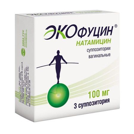 Экофуцин суппозитории вагинальные 100мг 3шт
