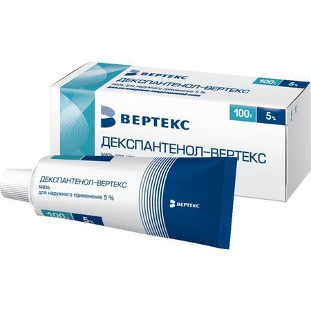 Декспантенол-вертекс мазь д/нар прим. туба 5% 100г