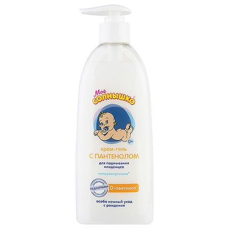 Крем-гель для подмывания младенцев с пантенолом Мое Солнышко фл. 400мл