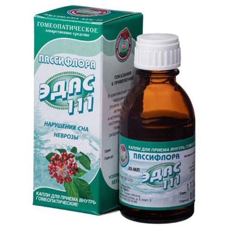 Эдас-111 Пассифлора капли гомеопатические 25мл