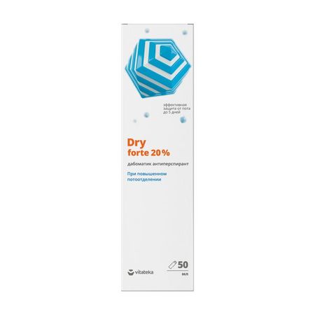 Дабоматик при повышенной потливости 20 %, Витатека Драй Форте/Vitateka Dry Forte 50 мл