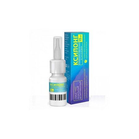 Ксилонг спрей назальный дозированный 0,1мг+5мг/доза 15мл 100доз