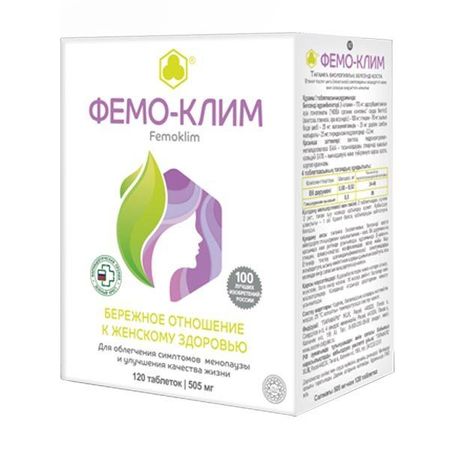 Фемо-клим Парафарм таблетки 505мг 120шт