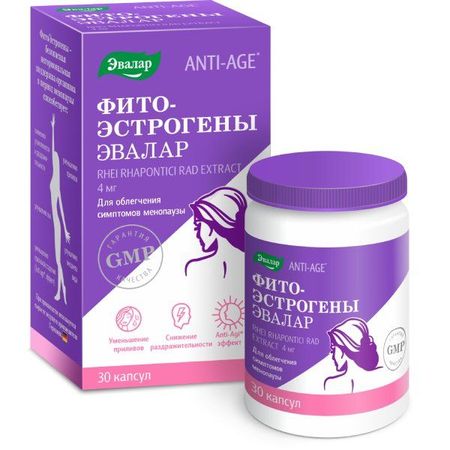Фитоэстрогены Эвалар капсулы кишечнорастворимые Эвалар 250мг 30шт