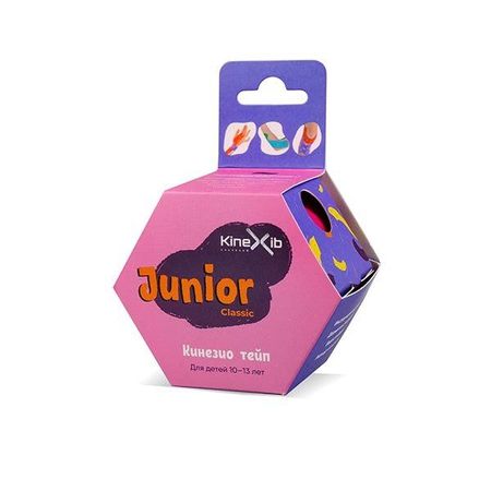 Тейп кинезио цвет розовый Kinexib Classic Junior 4х400см