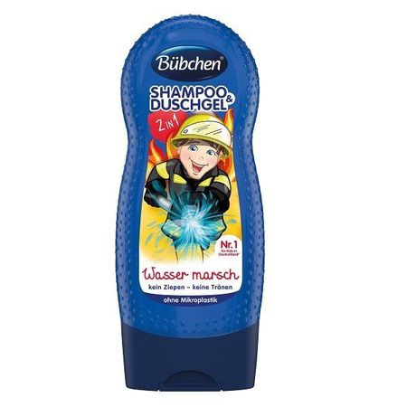 Шампунь и гель для душа детский храбрый пожарный Bubchen/Бюбхен 230мл храбрый кузнечик