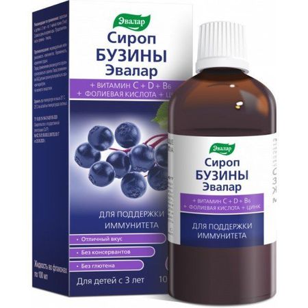 Сироп бузины Эвалар 100мл