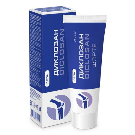 Диклозан Форте гель разогревающий 75 г
