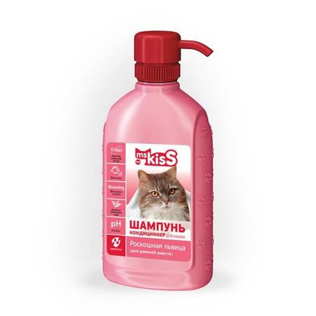Шампунь-кондиционер для кошек с длинной шерстью Роскошная львица Ms.Kiss 200мл