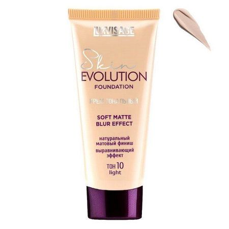 Крем тональный Light Skin soft matte blur effect Evolution Luxvisage 35г тон 10
