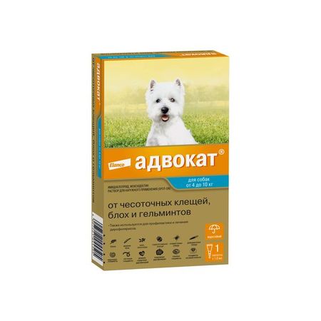 Адвокат капли на холку для собак весом от 4 до 10кг 1млх1шт игорь васильевич гранкин адвокат судья прокурор