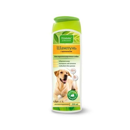 Шампунь для короткошерстных собак с прополисом Пчелодар 250мл