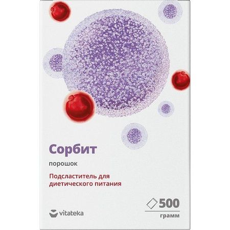 Подсластитель сорбит Vitateka/Витатека порошок 500г