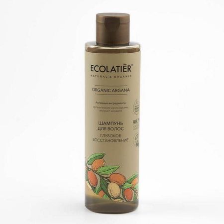 Шампунь для волос Глубокое восстановление Серия Organic Argana, Ecolatier Green 250 мл