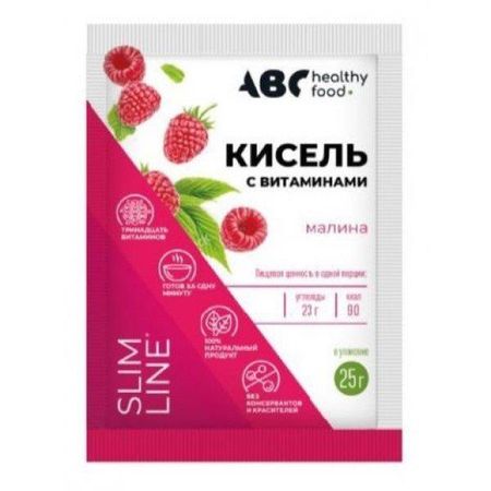 Кисель детский витамины-кальций для детей со вкусом малины Витошка ABC Healthy Food 25г