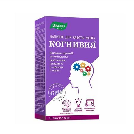 Когнивия Эвалар порошок для приготовления раствора для приема внутрь пакеты-саше 14,5г 10шт