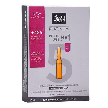 Сыворотка-уход коррекция фотостарения гиалуроновая кислота Platinum Martiderm/Мартидерм амп. 2мл 5шт