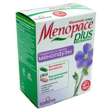 Менопейс Плюс таблетки+капсулы 56шт