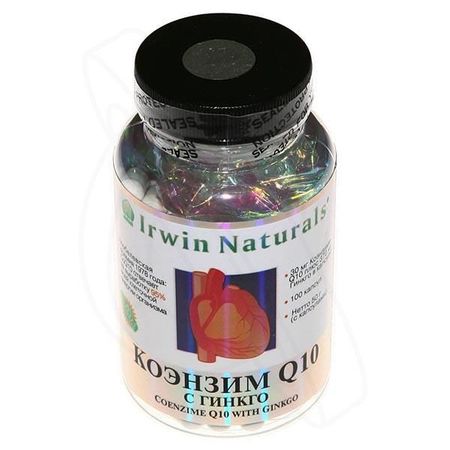 Коэнзим Q10 с гинкго Irwin Naturals капсулы 500мг 100шт