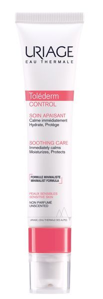 Крем легкий для реактивной кожи лица успокаивающий Tolederm Uriage/Урьяж помпа 40мл