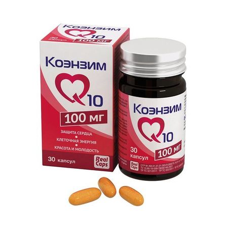 Коэнзим Q10 RealCaps 100мг капсулы 30шт