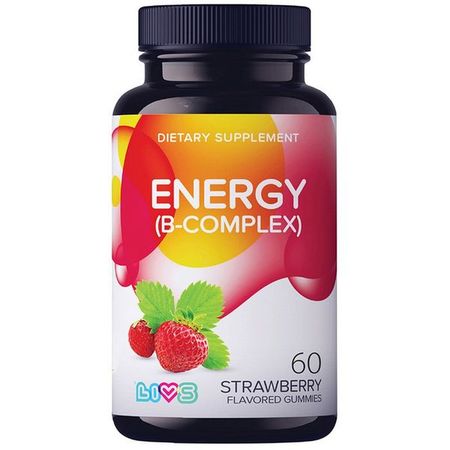 Комплекс Витаминов В+Витамин С со вкусом фруктов и ягод LIVS пастилки жевательные 3г 60шт