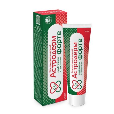 Бальзам для тела заживляющий с нафталаном и прополисом Астродерм Форте 30мл