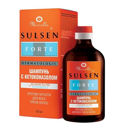 Шампунь против перхоти с кетоконазолом Сульсен Форте 150мл