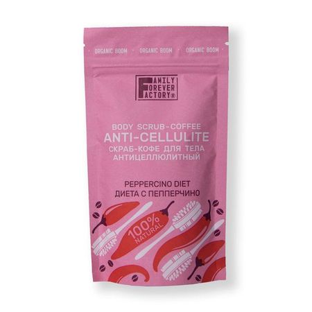 Скраб-кофе для тела диета с пепперчино Family Forever Factory саше 200г олеся владимировна живайкина диета на травах