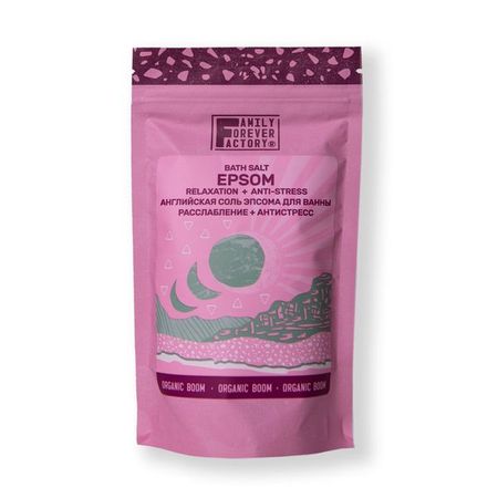 Соль для ванны Английская расслабление+антистресс Epsom Family Forever Factory саше 300г раскраска для мамы медитация расслабление антистресс