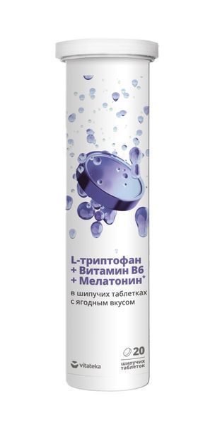 Комплекс для нормализации сна ягодный Vitateka/Витатека таблетки шипучие 3800мг 20шт