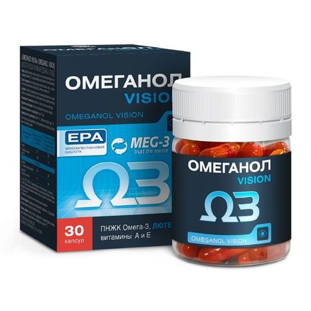 Омеганол Вижен капсулы 0,6г 30шт