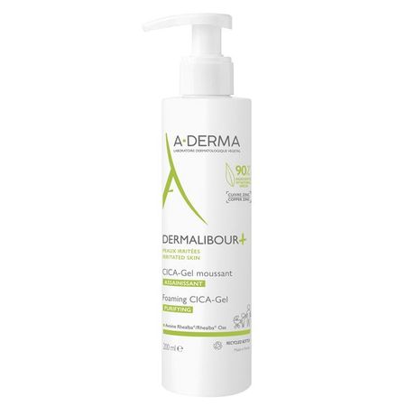 Гель очищающий пенящийся Dermalibour+Cica A-derma/А-дерма фл. 200мл